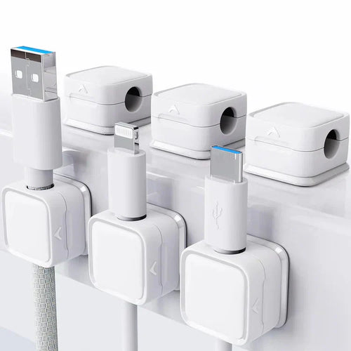 BowLift | Magnetic Cable Organizer | Desktop Cord Management Hub | Adhesive & Residue-Free
