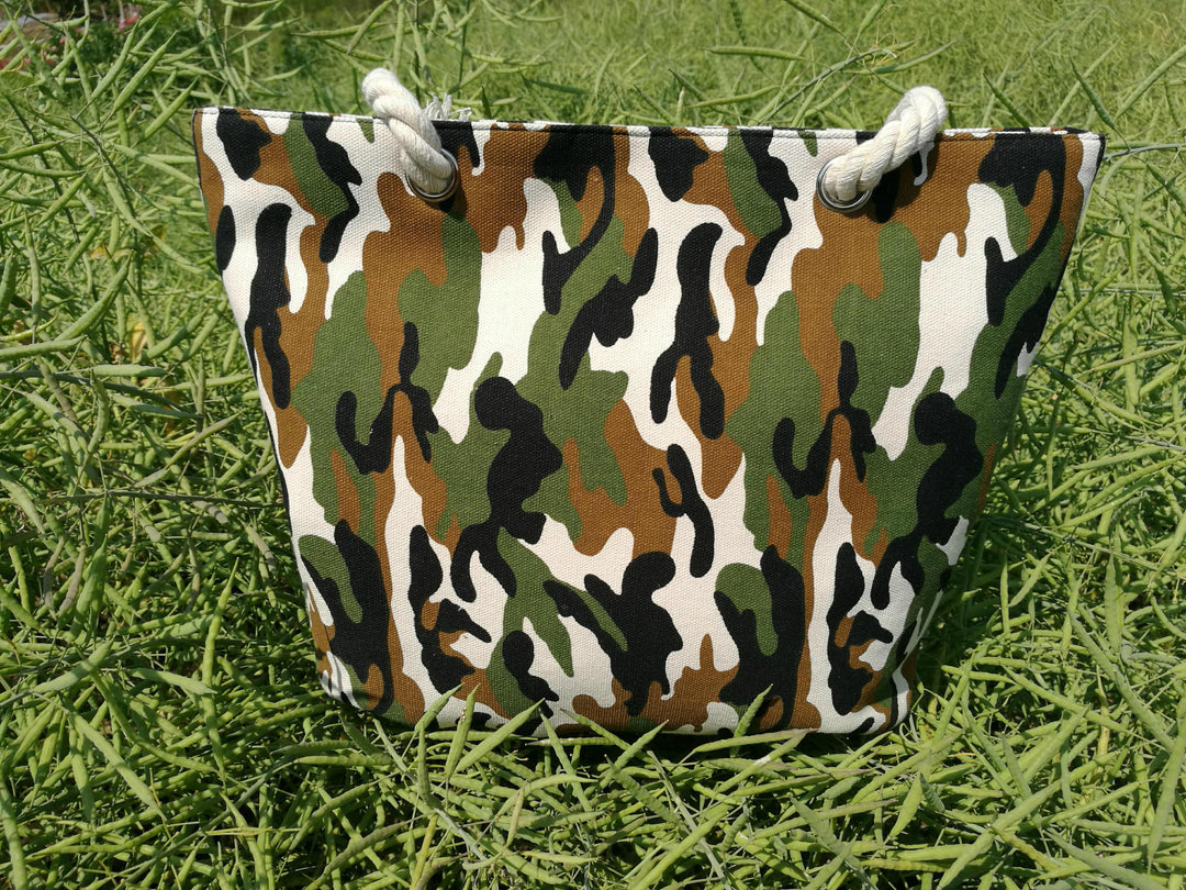Camouflage Bags Made Of Sturdy Cotton Fabric Bowlift