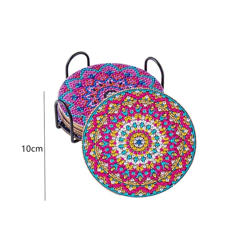 BowLift | Diamond Crafts Coaster Diamond Painting Coaster (Mandala)