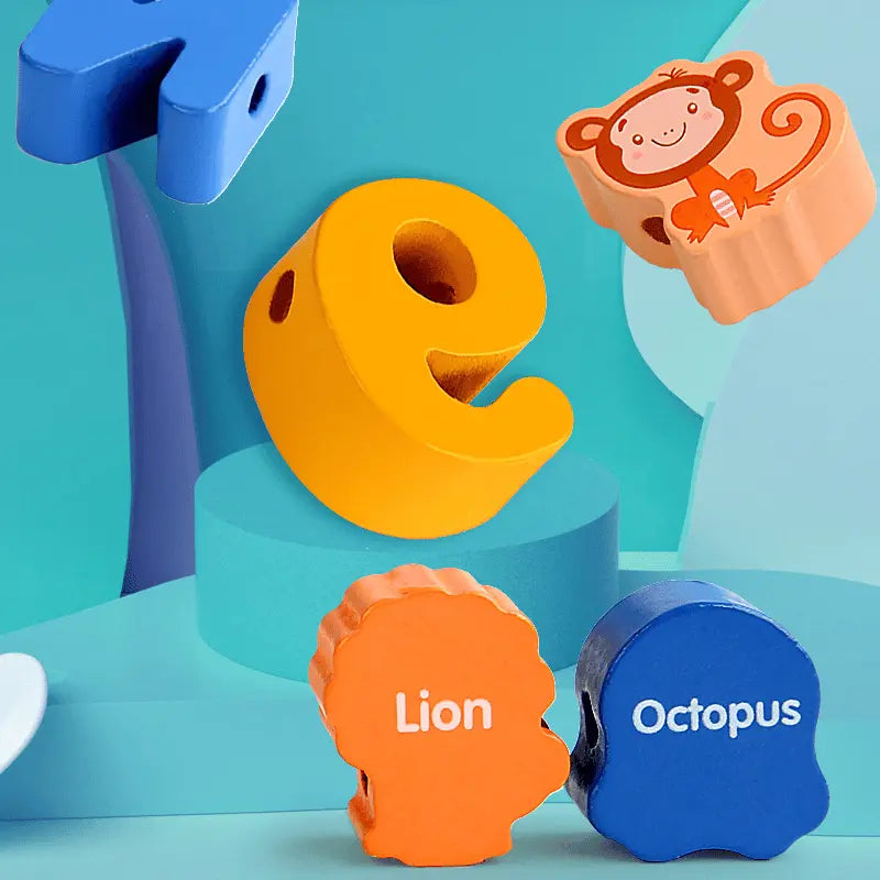 BowLift | Educational wooden beads for shoelaces for children