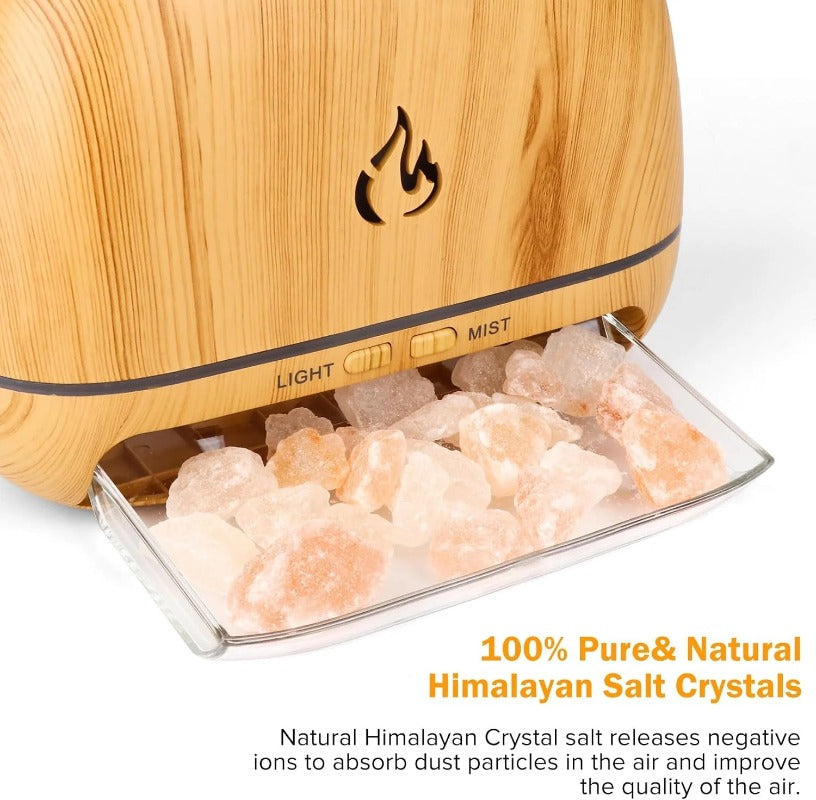 Woyuosn 3-in-1 Himalayan Salt Rock Scent Diffuser Bowlift