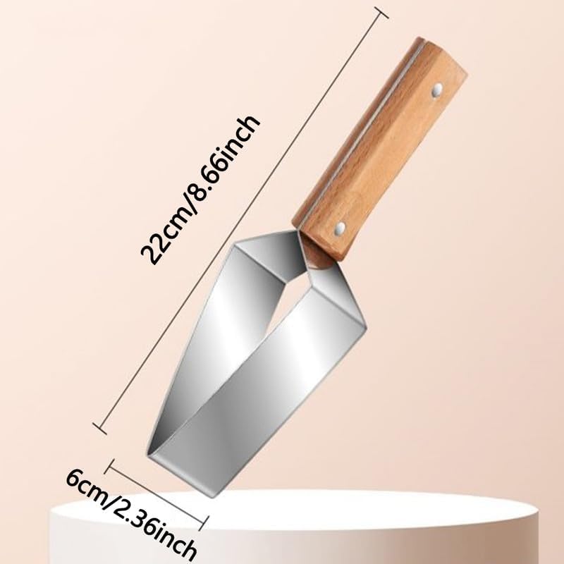 BowLift | tri-blade watermelon slicer with wood handle
