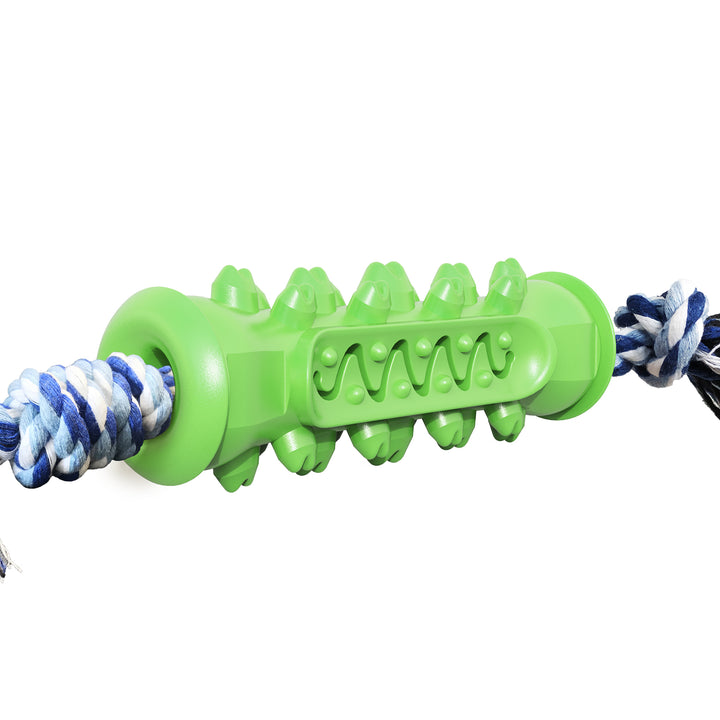 Serrated Chew Stick with Rope Toy for Dogs