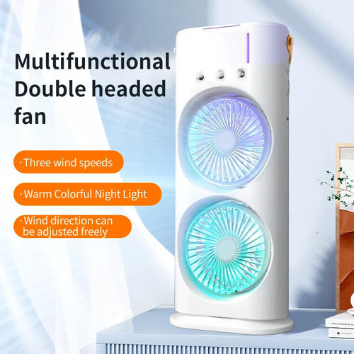 Double-Ended Spray Fan: Portable Air Cooler | Bowlift