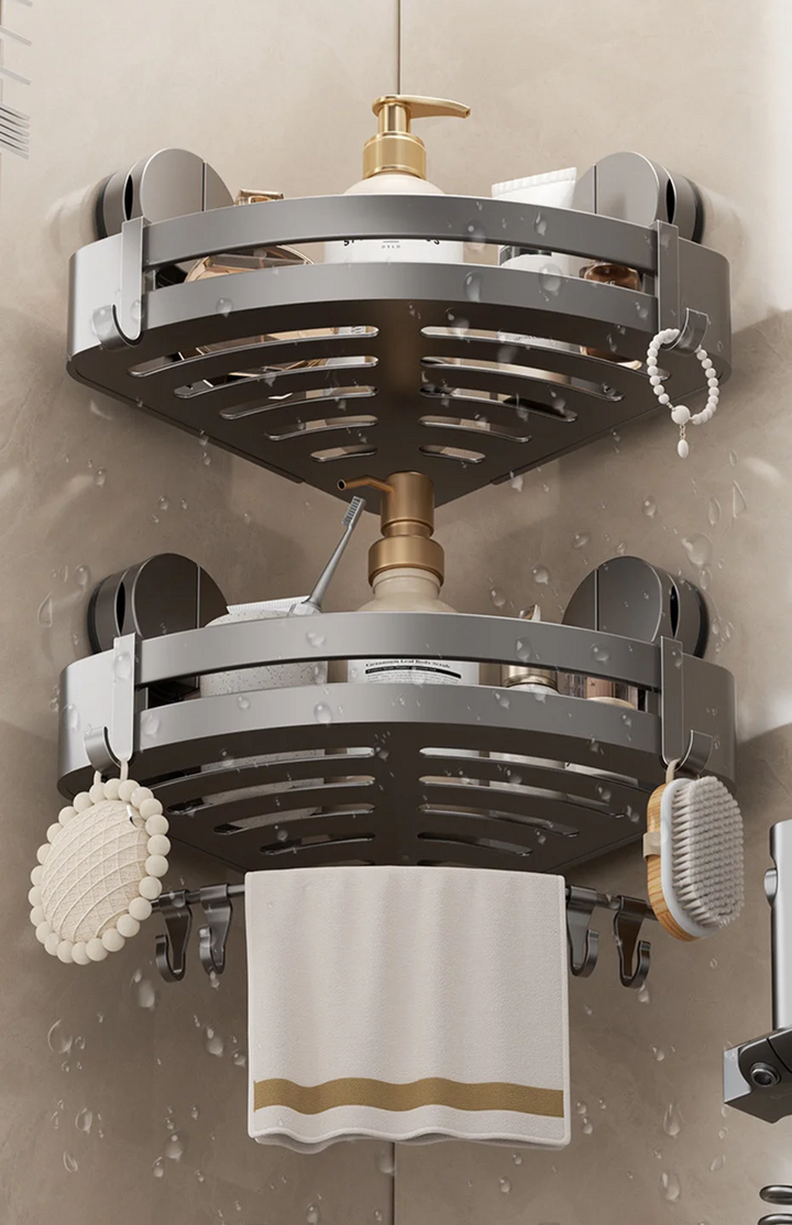 AquaGrip – Luxury Suction Cup Bath Shelf without Drilling Bowlift