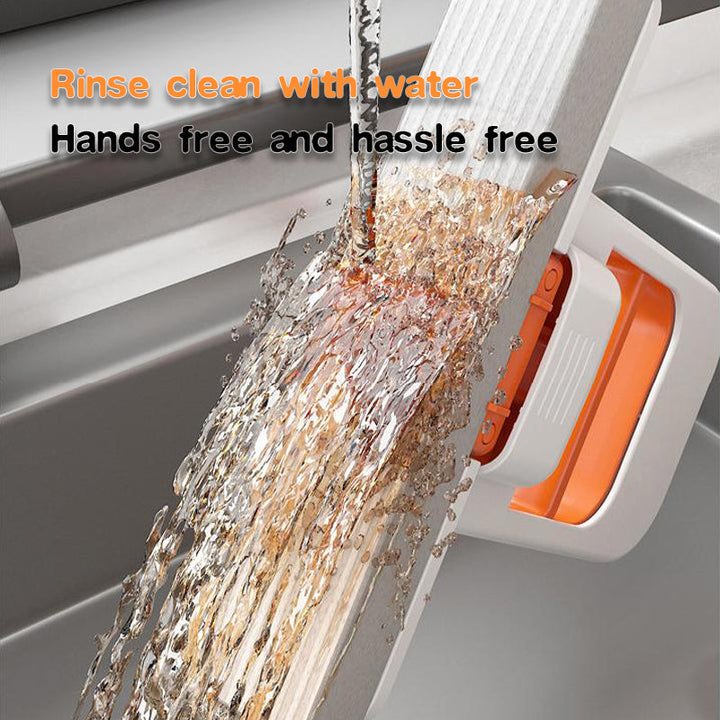 BowLift | Hands-Free Folding Mini Mop – Compact Squeeze Mop for Kitchen & Bathroom