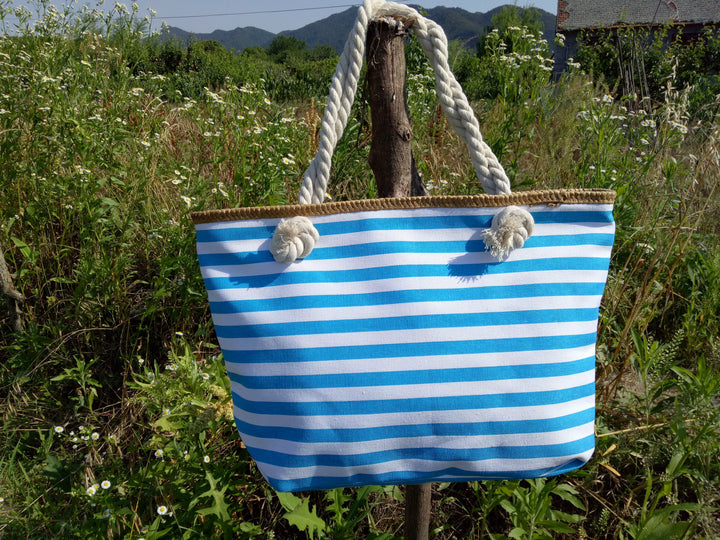 Beach bag made of high-quality canvas with sturdy rope handles Bowlift
