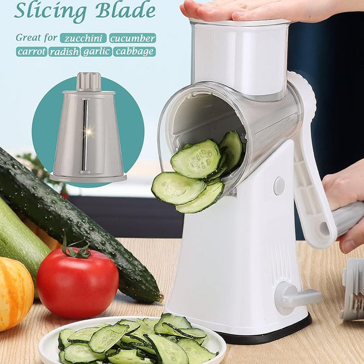 BowLift | 5 in 1 Rotary Cheese Grater Shredder