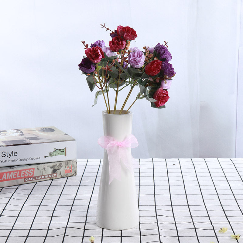 Contemporary Twisted Ceramic Flower Vase