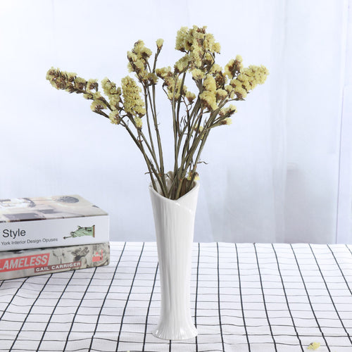 Elegant Twisted Ceramic Flower Vase