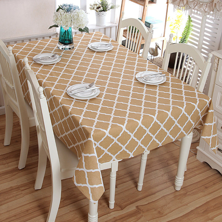 Gingham Check Tablecloth