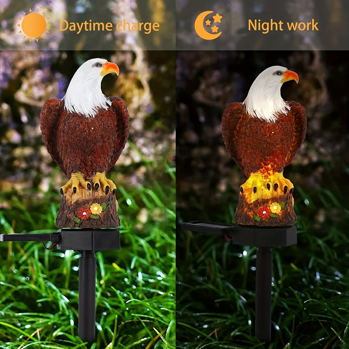 SolarGlow Eagle - Stylish Solar Lamp for Garden Lighting | Bowlift