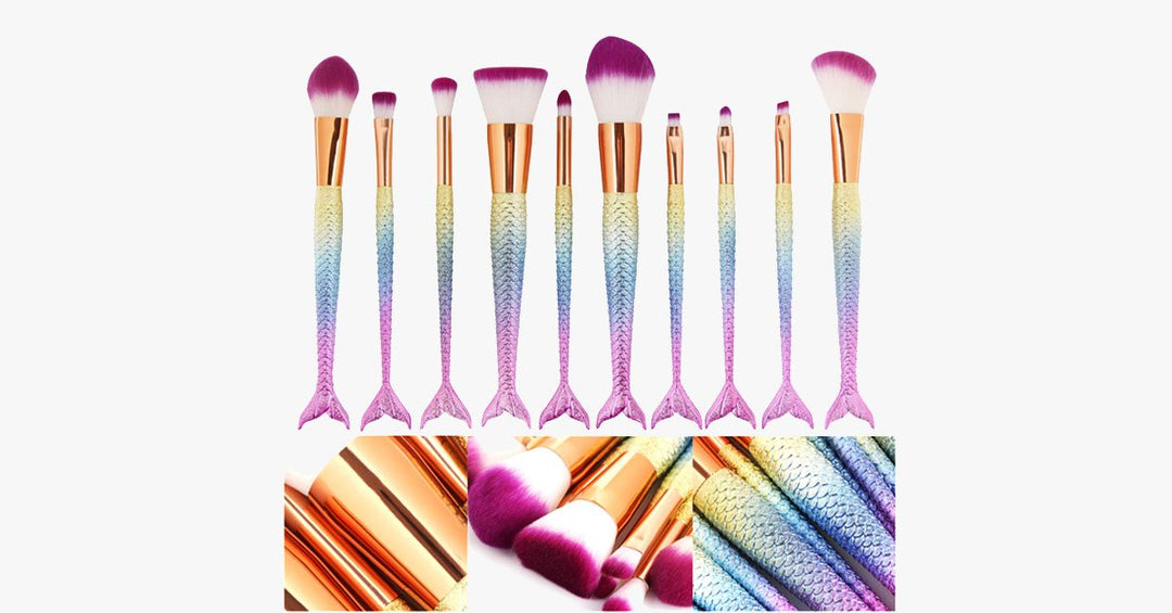 BowLift | Mermaid Tail Rainbow Makeup Brush – Perfect for keeping you dreamy