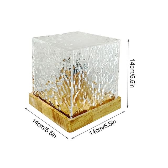 BowLift | Nordic Glass Cube Lamp with Ambient Light