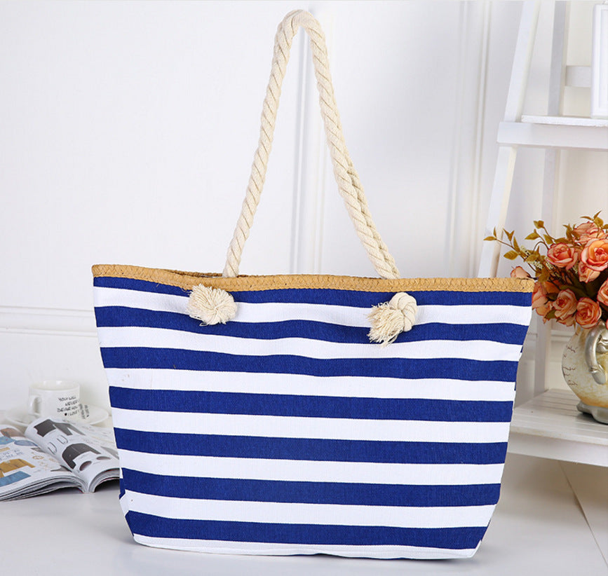 Beach bag made of high-quality canvas with sturdy rope handles Bowlift