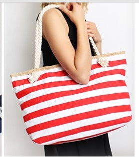 Large beach bag with maritime stripes Bowlift