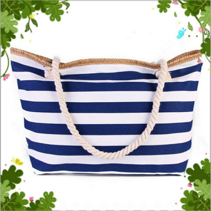 Beach bag made of high-quality canvas with sturdy rope handles Bowlift