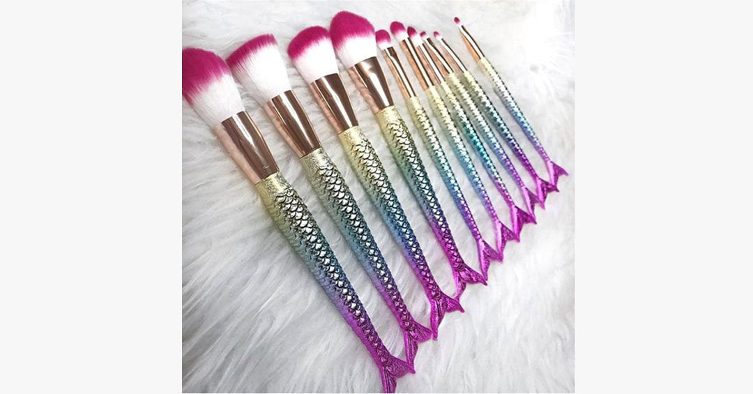BowLift | Mermaid Tail Rainbow Makeup Brush – Perfect for keeping you dreamy