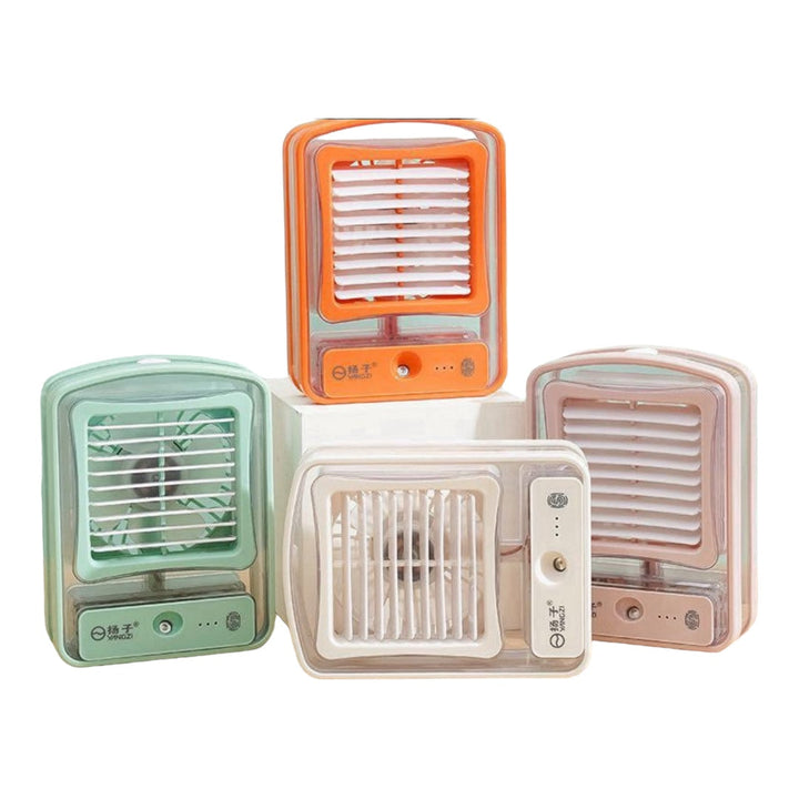Water Cooled Desk Fan, With Humidifier Spray-Various Colours | Bowlift