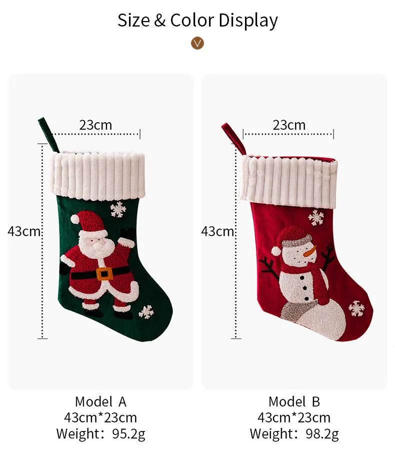 BowLift | Christmas Decorations Gold Velvet Patch Christmas Stockings