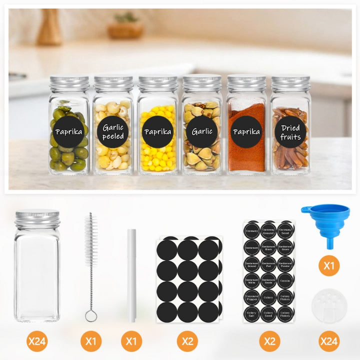 Flip Top Spice Bottle Spice Container 12 Pieces | Bowlift