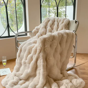 BowLift | Winter Warm Rabbit Faux Fur Throw Blanket