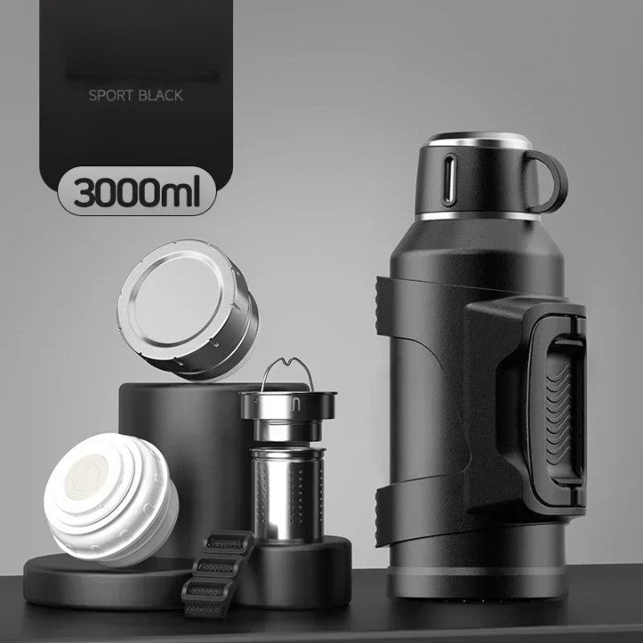 Stainless Steel Heavy Duty Travel Hiking Thermos | Bowlift
