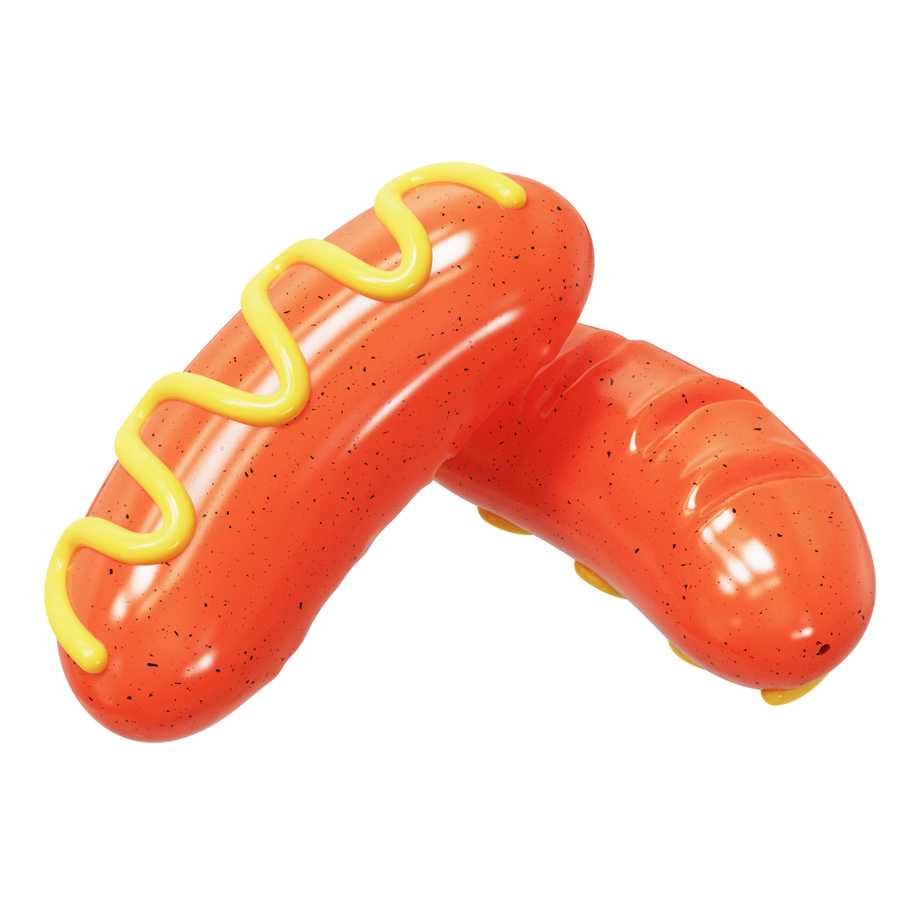 American Sausage Squeaky Chew Toy for Dogs