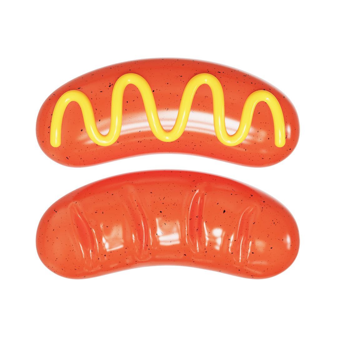 American Sausage Squeaky Chew Toy for Dogs