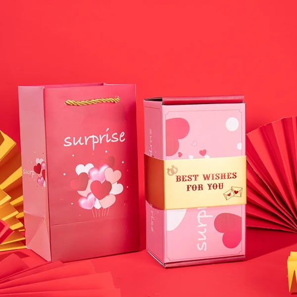 BowLift | Pop-Up Gift Box | Surprise Box with Jumping Dice | Perfect for Birthday, Wedding & Christmas