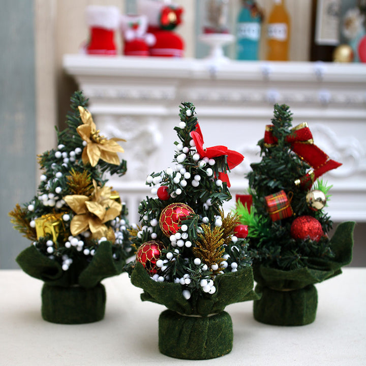 Decorative Mini Holiday Tree Centerpiece Bowlift