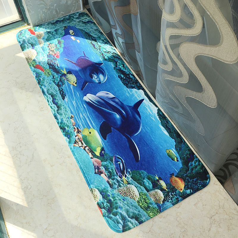 Marine Life Bath Mat Bowlift