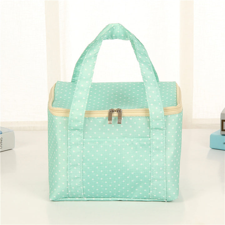 Insulated Dot Print Lunch Carrier Bag Bowlift