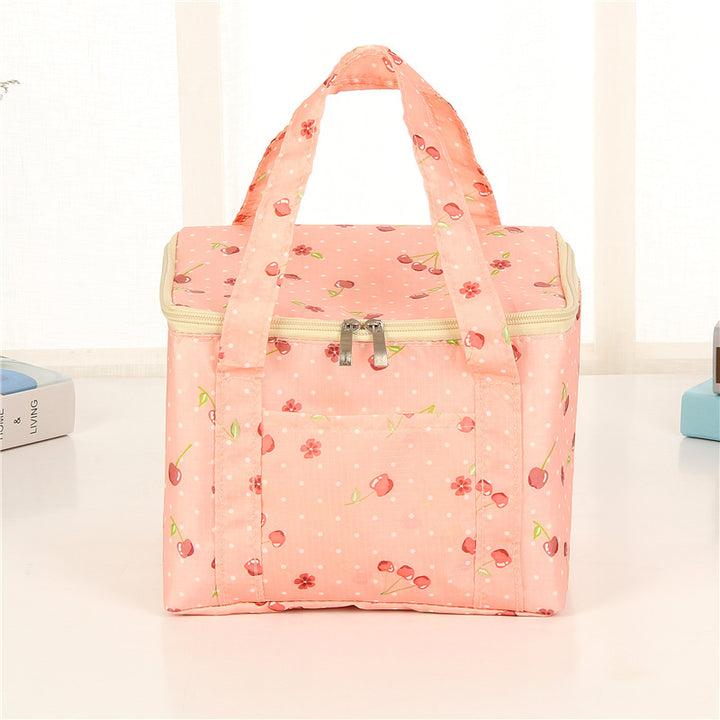 Insulated Dot Print Lunch Carrier Bag Bowlift