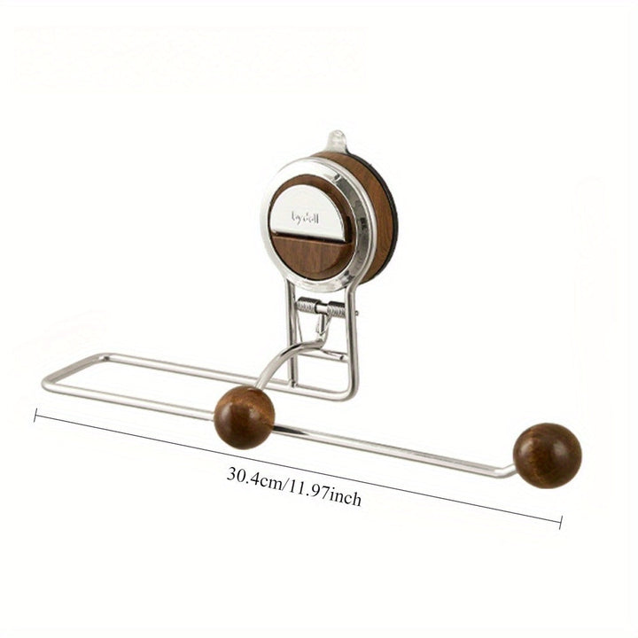 KeukenGrip Roll holder stainless steel paper towel holder with suction cup | Bowlift