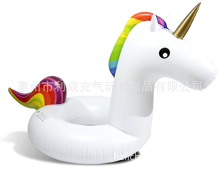 Women inflatable pool float in unicorn shape Bowlift