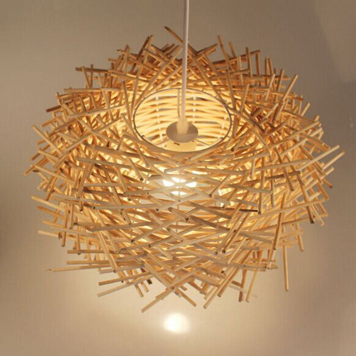 Artistic Bamboo Pendant Light