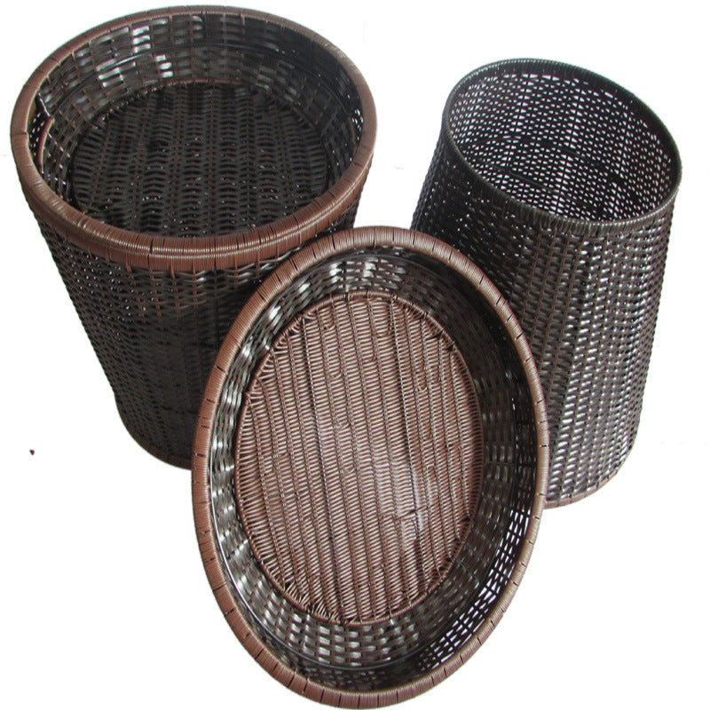 Handcrafted Wicker Storage Baskets Set Bowlift