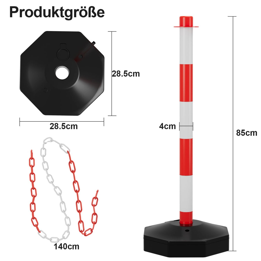 Barrier post chain post with chain length 1.4 m | Bowlift