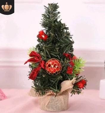BowLift | Christmas Ornaments Tree 20cm Mini Christmas Decoration Tree Christmas Day Mall Decoration Desktop Ornaments Small Tree
