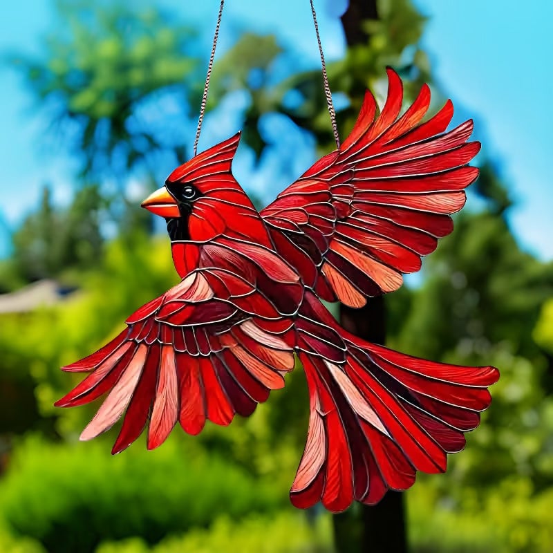 BowLift | Winged Cardinal Christmas Ornaments