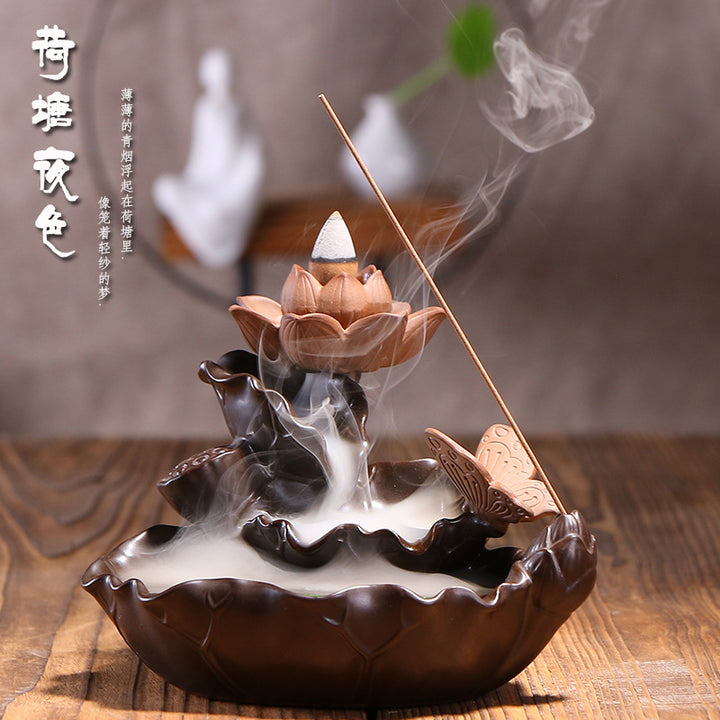 Lotus Flower Cascade Incense Holder