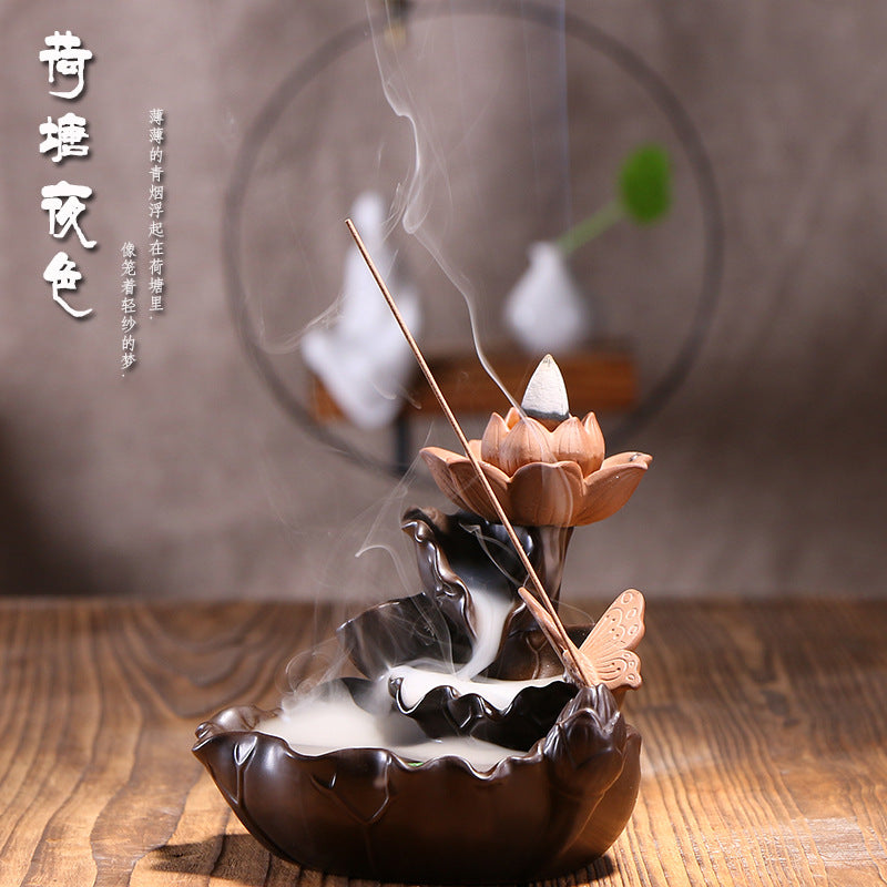 Lotus Flower Cascade Incense Holder