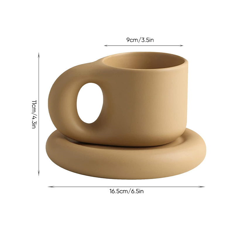 Nordic Minimalist Cute Fat Mug | Bowlift