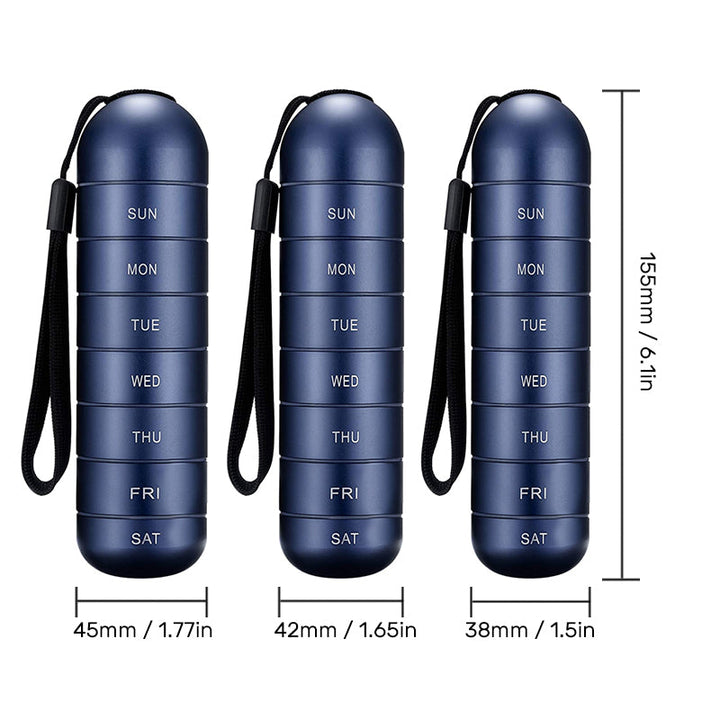 BowLift | 7 Days Portable Pill Organizer for Travel