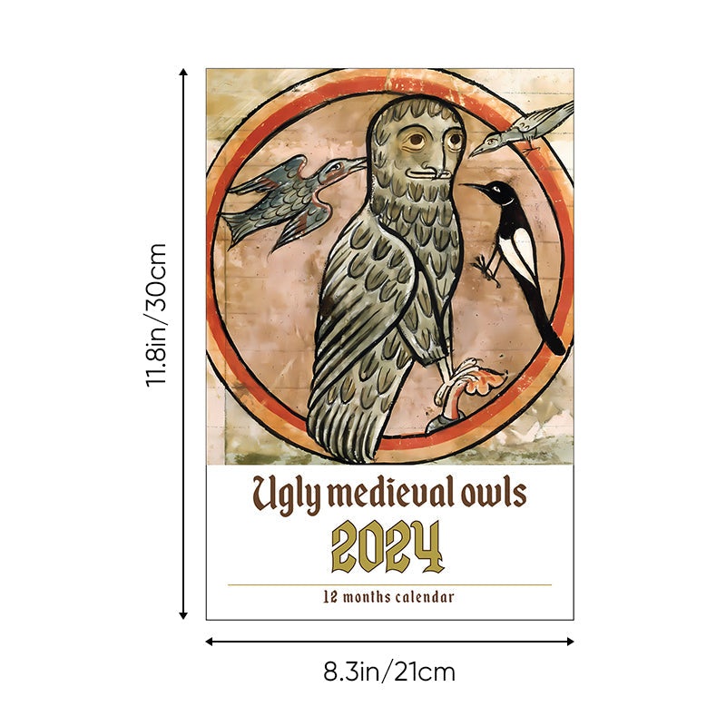 BowLift | Strange medieval owl calendar 2024