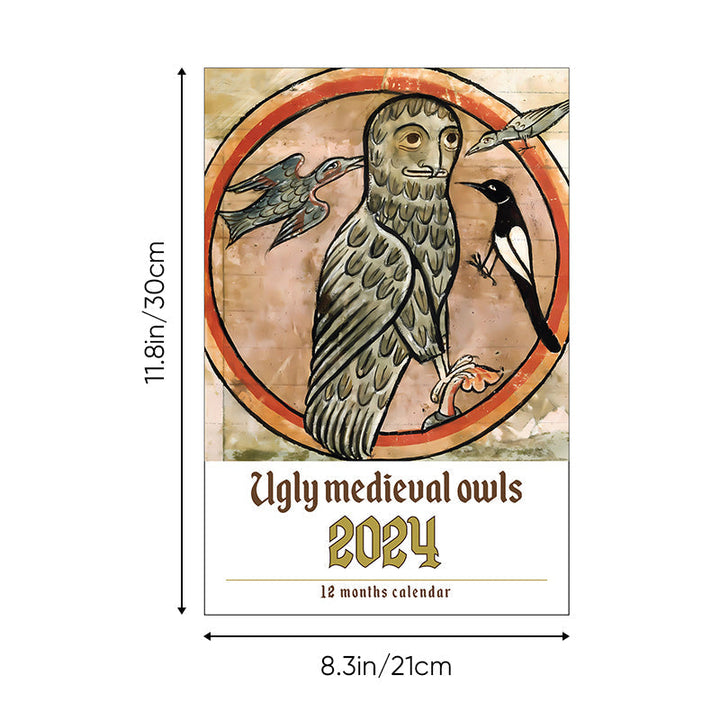 BowLift | Strange medieval owl calendar 2024