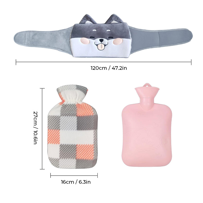 BowLift | Refillable Plush Hot Water Bottle Belt