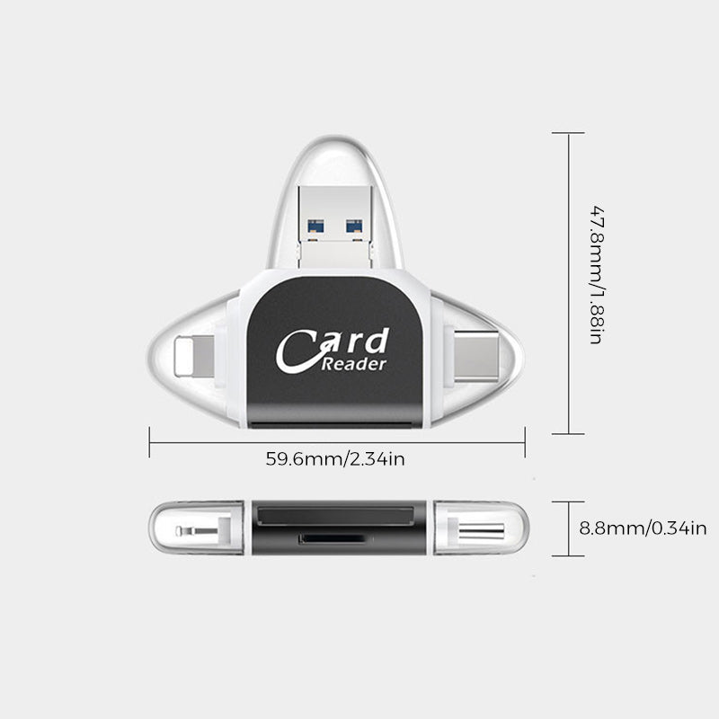 Universal 4-in-1 Sd Tf Card Reader | Bowlift