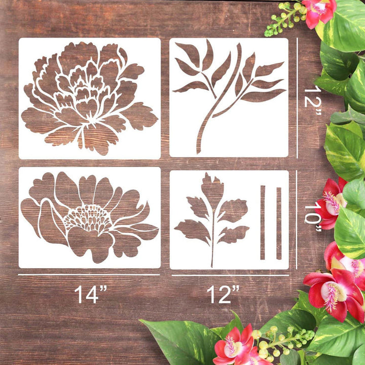 BowLift | 🔥DIY Decoration🌻 - Garden Fence Large Flower Drawing Stencils